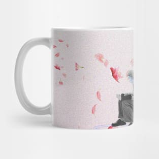 a butterfly blossom man Mug